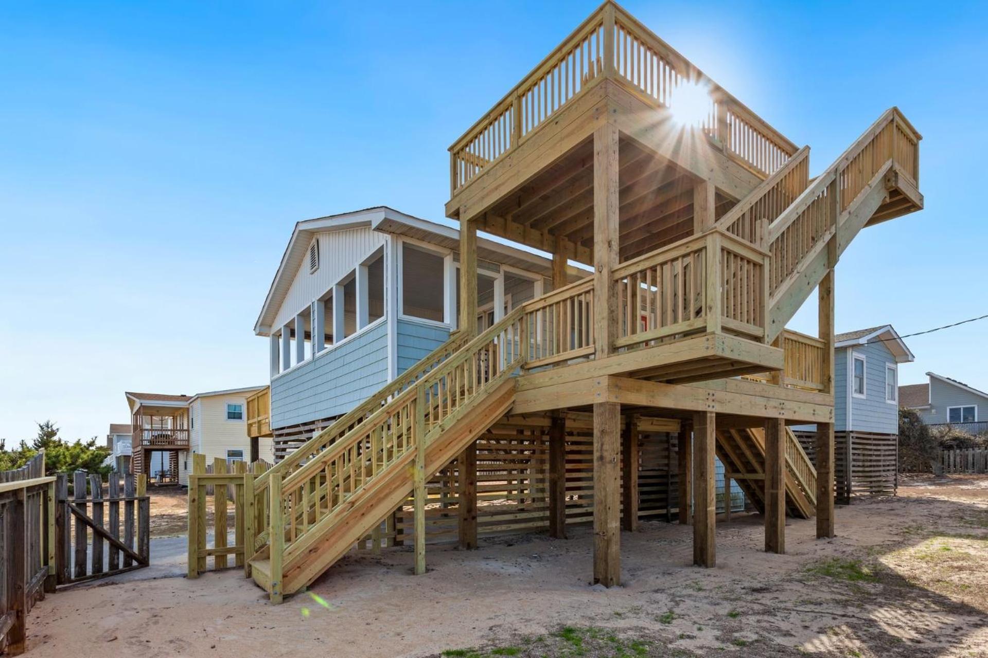 4011 The Dogs House 2 Min Walk To Beach Kitty Hawk Exteriér fotografie